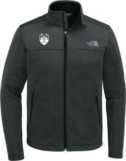 The North Face Chest Logo Ridgewall Soft Shell Jacket, Dark Grey Heather